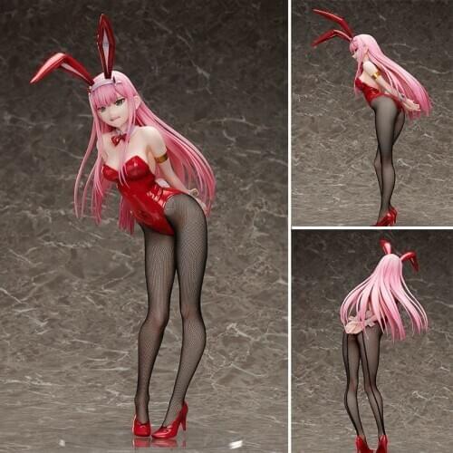 43cm Freeing Darling in the FranXX Zero Two Bunny Ver. PVC Action Figure Anime Sexy Girl Figure Model Toys Collection Doll Gift