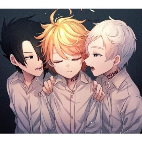 5D Diy Full Round/Square Diamond Painting The Promised Neverland 3D Embroidery Cross Stitch Mosaic Home Decoration Art