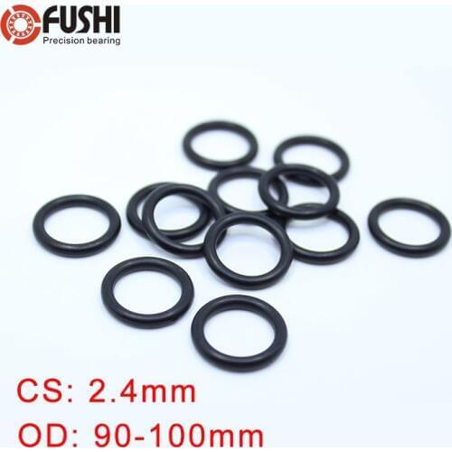 CS2.4mm NBR ORing OD 90/92/95/98/100* 2.4mm 50PCS O-Ring Nitrile Gasket seal Thickness 2.4mm ORing