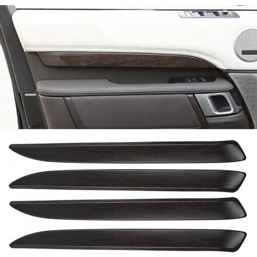 4Pcs Oak Wood Grain Interior Door Panel Decoration Cover Trim for Land Rover Discovery 5 2017 2018