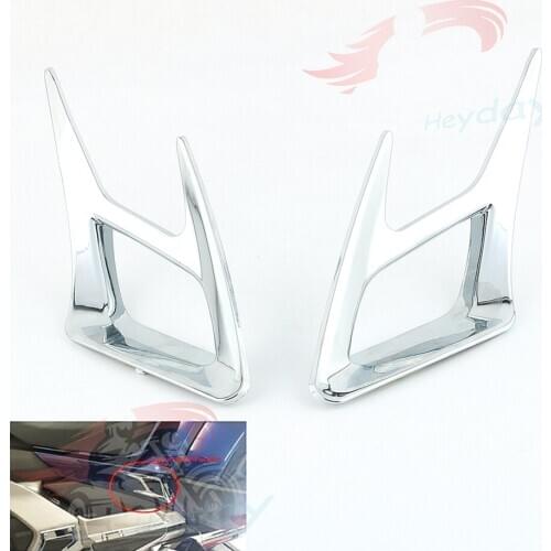 For HONDA Goldwing GL1800 2018-2020 Front Rear Fender Mudguard Vent Trim Kit Decorative Cover In Case Chrome