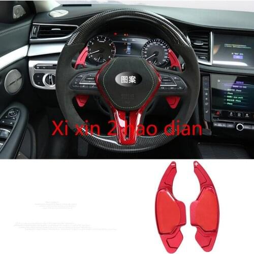 For Infiniti QX50 Q50L 18-20 steering wheel shift paddle lengthened interior modified aluminum alloy 2 PCS