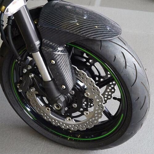 For Kawasaki Z800 Z1000 ZX6R ZX10R 2009 - 2017 Motorcycle Carbon Fiber Front Fender Cover Protector Mudguard Fairing Accessory