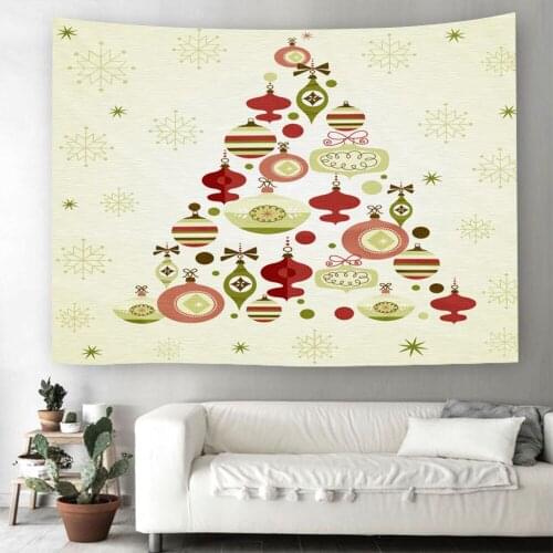 Christmas Tree Pattern Tapestry Holiday Decoration Accessories Hanging Cloth Scene Decoration Wall Hanging Cloth Multiple Sizes