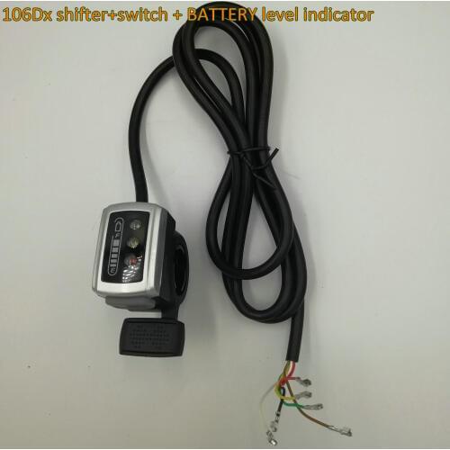 24v36v48v battery indicator+thumb shifter/throttle+latching switch/Self-locking on-off Switch for electric bike scooter ATV part