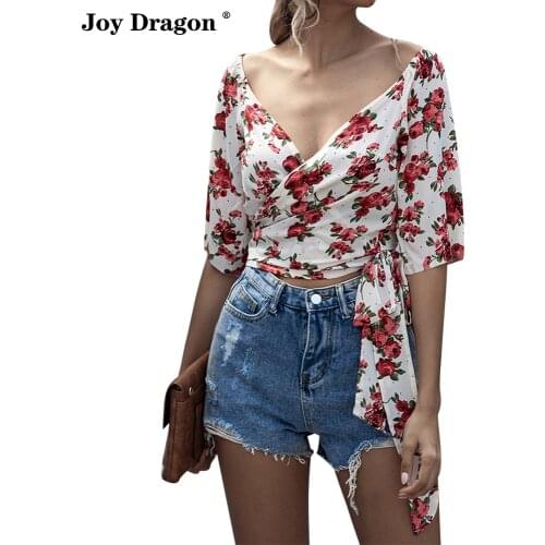 Блузки с принтом Joy Dragon China At AliExpress
