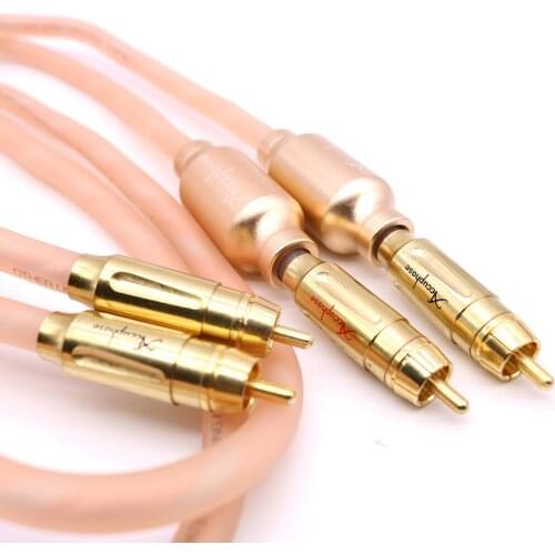 Hifi 2G Copper Silver Combination Used Super Audio Cable With Double Shield rf filter Signal Line