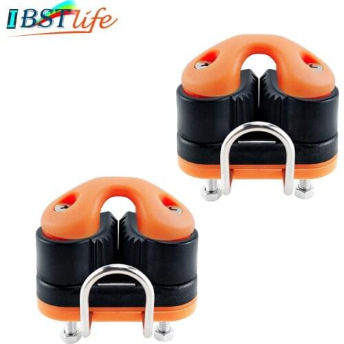 2PCS Composite Ball Bearing Cam Cleat with leading Ring Pilates Equipment Boat Fast Entry Rope Wire Fairlead Sailing Accessories