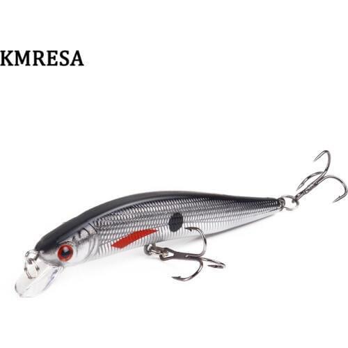 KMRESA 1Pcs 10cm 8g Minnow Fishing Lures Wobbler Quality Professional Crankbaits 6 # Hook Artificial wobblers for fishing Pesca