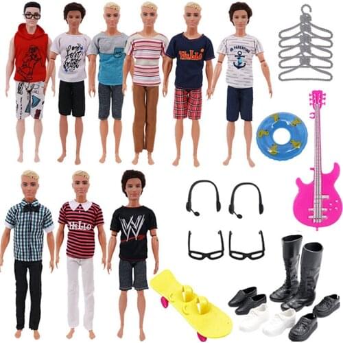 Ken Doll Clothes Shoes Accessories Set Furniture Dollhouse Fit 11.8Inch Boy Barbies Doll,BJD Doll,Our Generation,Christmas Gifts