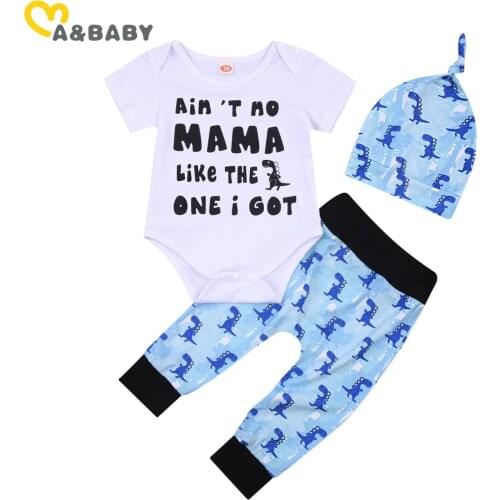 Ma&Baby 0-18M Summer Toddler Infant Baby Boy Clothes Set Letter Romper Cartoon Pants Outfits Newborn Boy Costumes