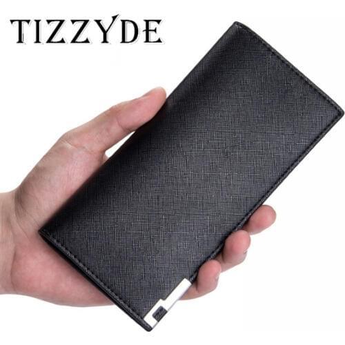 2019 New High Quality Mens Pu Leather Wallet Ultra-Thin Fashion Wallet Long Section Bag Classic Casual Men Wallet Small XZJ326
