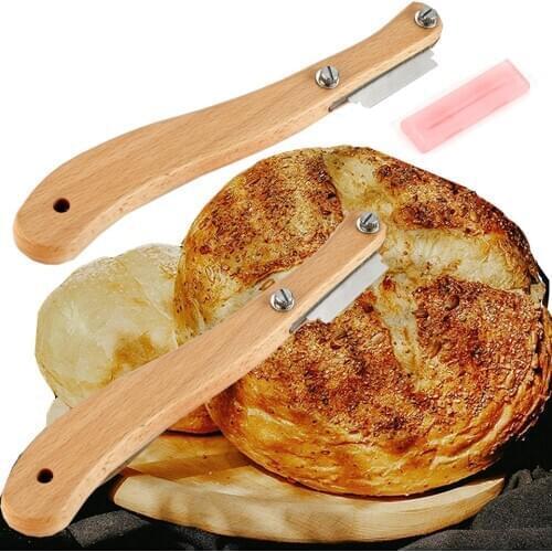 Banneton Bread Knife French Toast Cutting Tools Pastry Cutter With Carbon Steel Blade Baguette Cutters Baking Tools For Breads