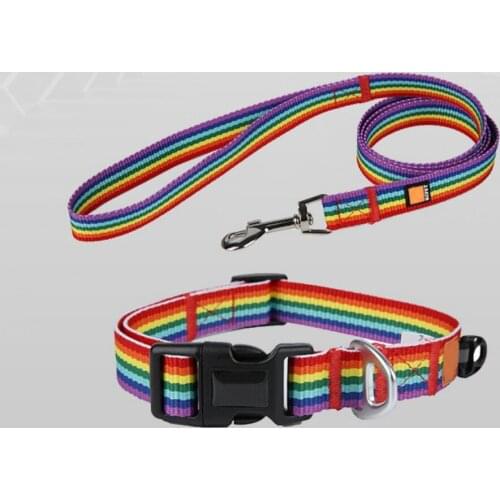Dog Collar And Leash Set Personalized Adjustable Soft Collar Quick Release Buckle For Dog Outdoor Walking Training Pet Supplies