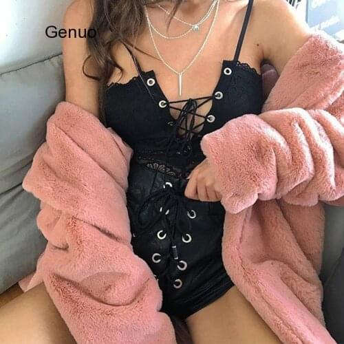 Plus Size 4xl Autumn Winter Faux Fur Coat Women 2020 Fashion Thicken Long Sleeve Coat Solid Female Soft Fluff Fur Jackets