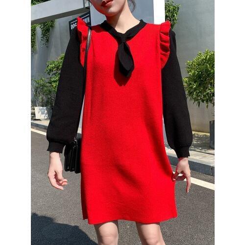 Poncho Blusas De Inverno Feminina Autumn Loose Sweater Institute Of Female In Falbala Bump Color And Winter Wind Knitted Dress