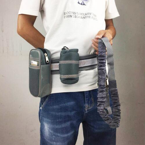 Pet Dog Training Bag Pet Sports Suit Reflective Traction Rope Running Traction Rope Belt Out Bag Pet Supplies Basic Leashes