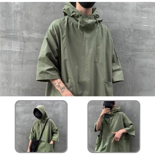 Half Sleeve Skin-friendly Large Pockets Loose Men T-shirt for Party