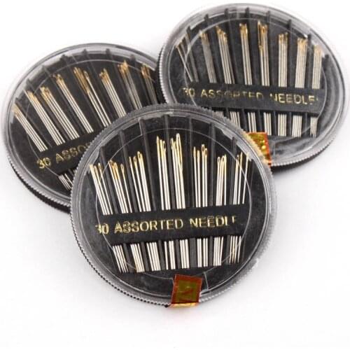 The traditional household sewing needle combined quilt mending clothes disc needles line needle embroidered hand sewing box