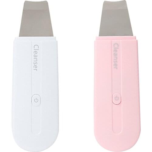 Ultrasonic Skin Scrubber Facial Spatula Face Blackhead Remover Pore Peeling