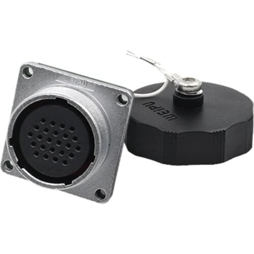 WEIPU WF28 ZM M28 Industrial Aviation Connector Waterproof 2 3 4 7 8 9 10 12 16 17 20 24 26 Pin Soldering Female Socket Jack