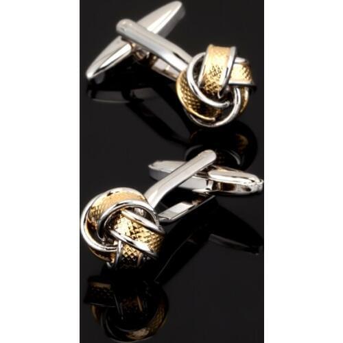 XK471 High quality French gold Cufflinks twisted cufflinks, 3 double sale free shipping