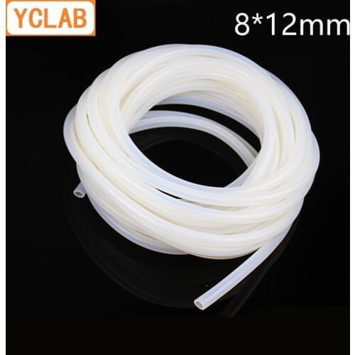 YCLAB 8*12mm Silicone Tube Silica Gel Hose Flexible Rubber Water Pipe