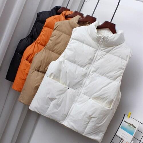 SEDUTMO Spring Short Duck Down Vest Women Basic Waistcoat Autumn Fashion Puffer Jacket Casual Slim Parkas ED1491