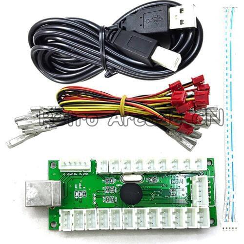 1 set Zero Delay LED USB PC Encoder for Arcade LED Button 5 pin Joystick PC Controller Computer Games