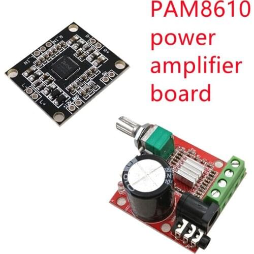 12V Mini Hi-Fi PAM8610 Audio Stereo Amplifier Board 2X10W Dual Channel D Class