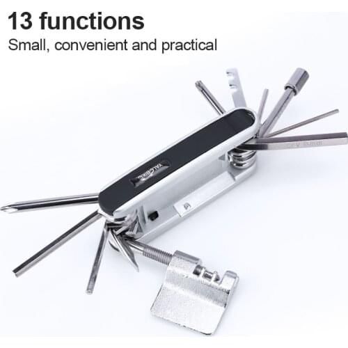 MTB 13 Kinds Of Functions Mountain Bike Portable Socket Multi-function Wrench Multi-tool Screwdriver Motorcycle Bicycle Hexagon