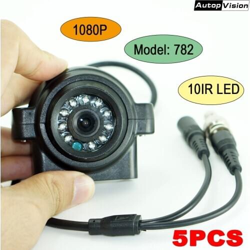 AHD camera ip66 video camera 5unit 782 model free shipping side view camera AHD 1080P 10IR LED Night vision