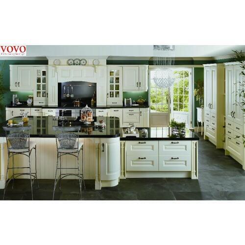 White wooden kitchen cabinet for project