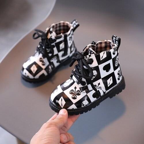 Childrens 2021 Martin Boots for Girls, rubber boots for children, British Style, New Winter-Fall 2021 Collection