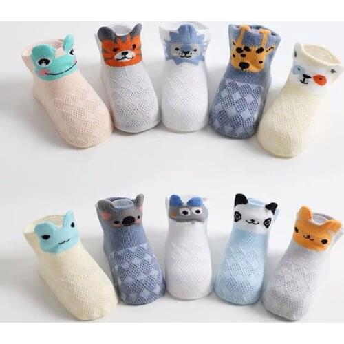 Infant Baby Socks 100% Cotton Soft Cute Printing Stripe Baby Socks for Girls Newborn Toddler Socks Baby Boy Clothes Accessories