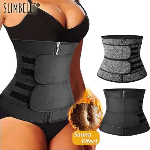 Women Body Shaper Waist Trainer Trimmer Corset Waist Belt Cincher Wrap Workout Shapewear Slimming Fitness Belt Plus Size S-3XL