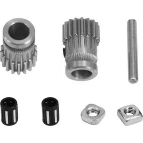 3D Printer MK3 Drive Gear Extruder Dual Gears Kit Drive Gears Extrusion Wheel for Upgrade Prusa I3 MK2 MK2S 3D Printer