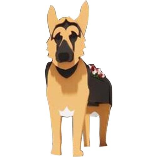 Dog Flower Pot Golden Retriever Planter Pet Puppy Potting Composite Wood Multiple Selection 1pcs Durable. Desktop Garden Bonsai