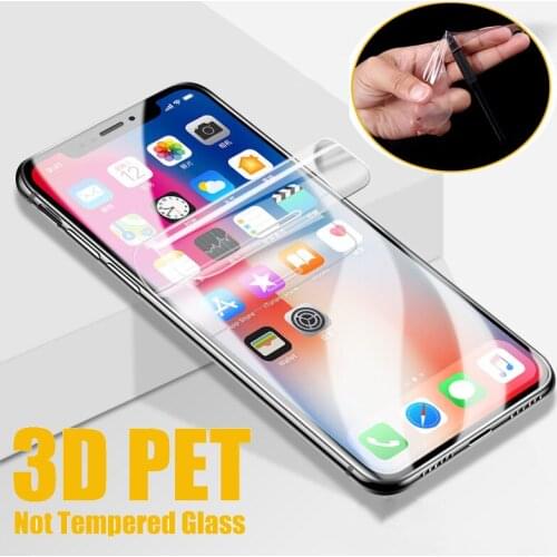 10pcs 3D Curved PET Screen Protector Full Cover Coverage Film Guard For iPhone 13 Pro Max 12 Mini 11 XS XR X 8 7 6 Plus SE