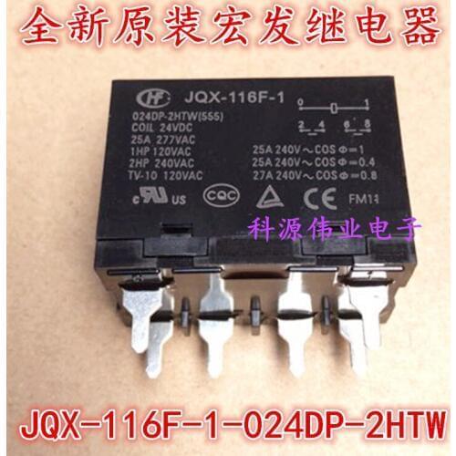 JQX-116F-1 024DP-2HTW Relay HF116F-1-024DP 6PIN