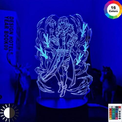 Anime The Seven Deadly Sins Merlin Led Night Light for Bedroom Decor Light Brithday Gift The Seven Deadly Sins 3d Table Lamp