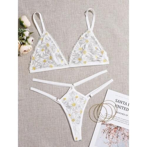 2020 Sexy Bralette 3/4 Cup Bra Sets Underwear For Women Wire Free Thin Lingerie Set Breathable Comfortable intimates bras set