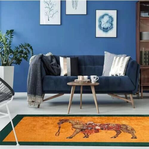 Retro Horses Carpets Doormats Rugs For Home Gamer Bathroom Entrance Door Mat Living Room Kitchen Floor Stair Bedroom Hallway