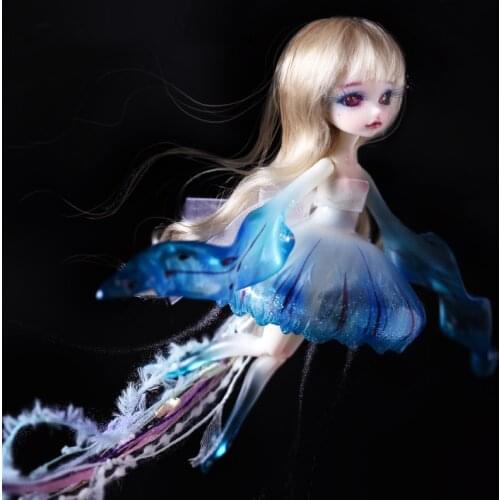 BJD dolls 1/8 Jellyfish Lulu Dolls and toys Model girls boys naked doll high quality retired toys shop figures gift Free rand