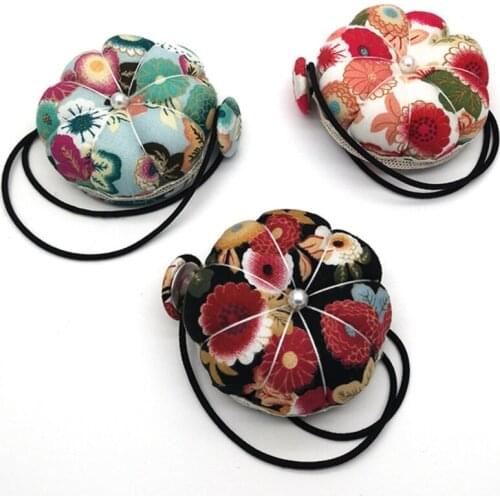 Multi-purpose Pincushion Mini Round Wrist Sewing Pin Cushion Sewing Machine Hand Hanging Pin Holder Ball Alfileres Para Costura