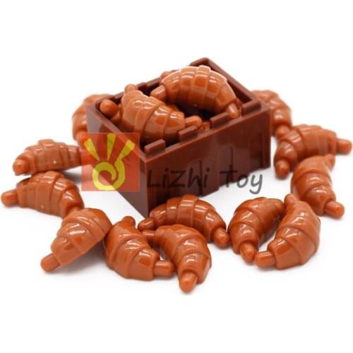 MOC Brick Parts 33125 Croissant foods Classic Piece Building Block Toy Accessory Compatible with Building blocks
