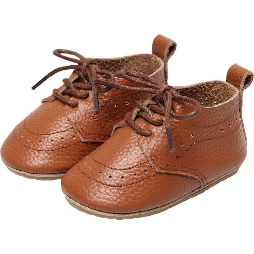 Newborn Baby Shoes First Walkers Infant Crib Shoes PU Leather Soft Sole Anti-slip Strappy Sneaker Toddler Shoes Prewalker 0-18M