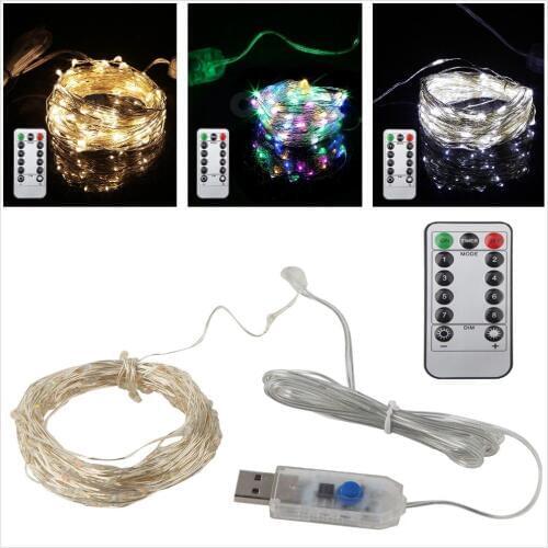 OMSPY LED String Lights With Transparent Wire