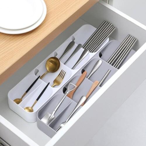 Cutlery Organiser Portable Large Capacity Polypropylene Practical Utensil Organiser for Kitchen