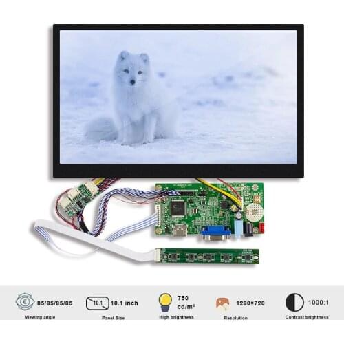 Original Innolux DJ101IA-07C 10.1 Inch Lcd Display Screen With Board 1280×720 LVDS Interface 40 Pins Connector